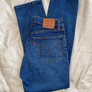 Levi's 501high wasit crop straight leg jeans